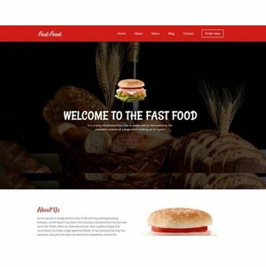 Fast Food – HTML Template Fast Food – HTML Template