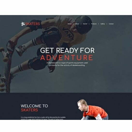 Skateboard – HTML Template Skateboard – HTML Template